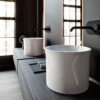 Lavabo in ceramica appoggio mezzo freestanding Collezione The New Yorker