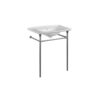 Lavabo con struttura in ceramica a terra 80 cm Monoforo Collezione The New Yorker Kerasan