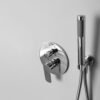 Set doccia completo tondo Tamanaco cromo con miscelatore incasso, soffione e doccetta vista 3 per rubinetteria e arredo bagno – Tuttidea