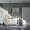 Base mobile 60x50xH86 cm Colavene in ambientazione arredo lavanderia – Tuttidea
