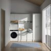 Base mobile con asse da stiro estraibile 45x60xH86 cm Colavene vista alternativa per arredo lavanderia – Tuttidea