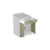 Base mobile con stendino estraibile 60x60xH86 cm Colavene minimale su fondo bianco – Tuttidea