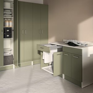 Base mobile con stendino estraibile collezione Lavanderia 4 colori 60x60xh86 cm Colavene