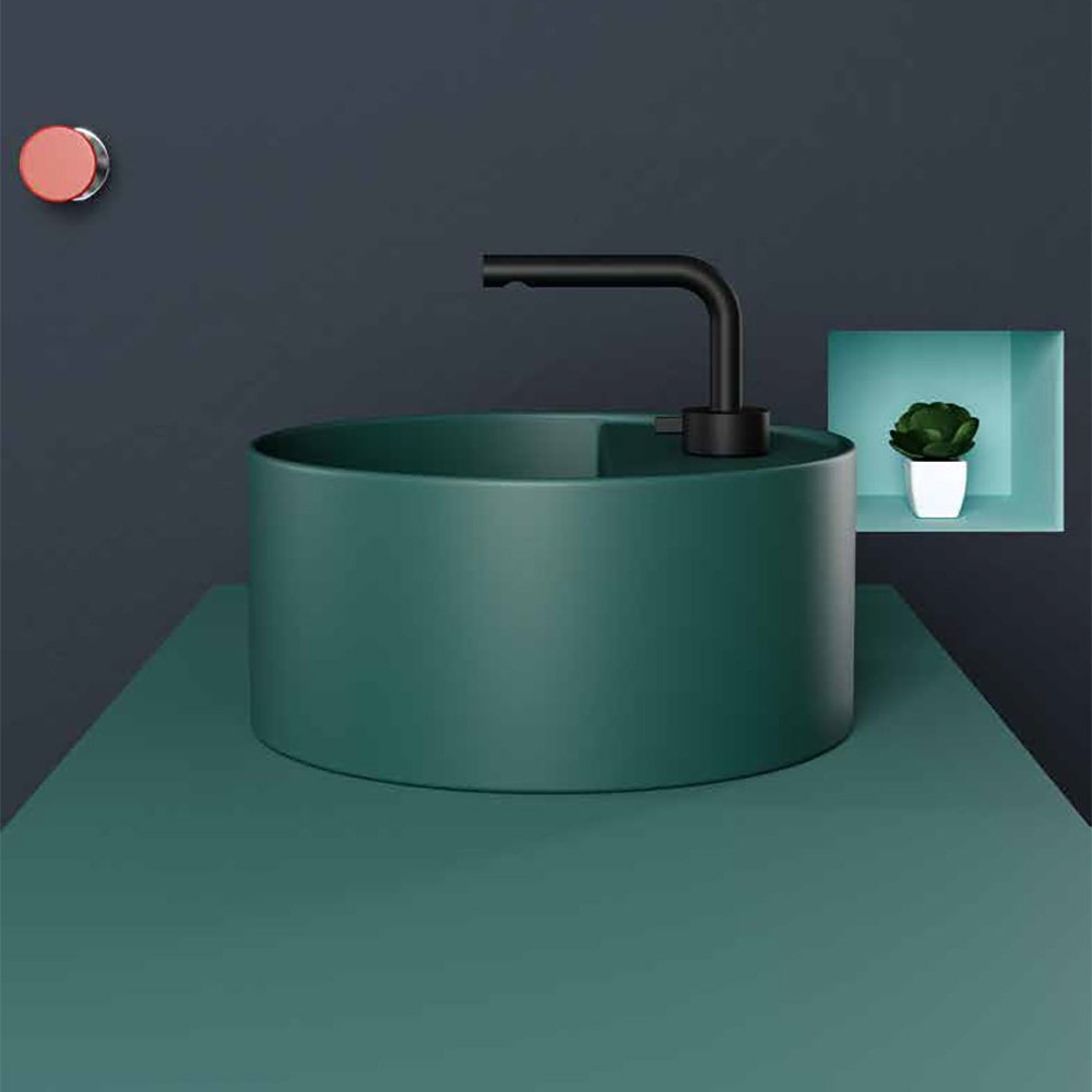 Lavabo appoggio in ceramica ø45 cm Collezione Core Galassia 8 Lavabo appoggio in ceramica ø45 cm Collezione Core Galassia 7