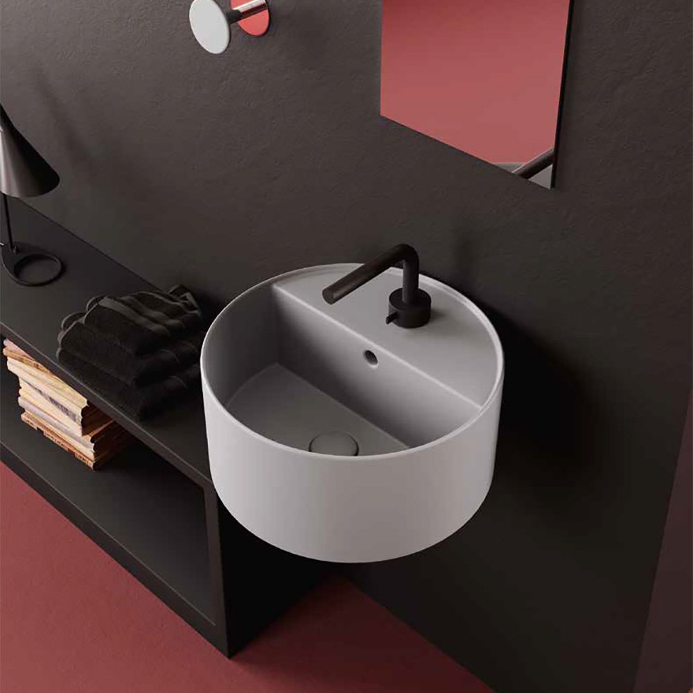 Lavabo sospeso in ceramica ø45 cm Collezione Core Galassia 4 Lavabo sospeso in ceramica ø45 cm Collezione Core Galassia 3