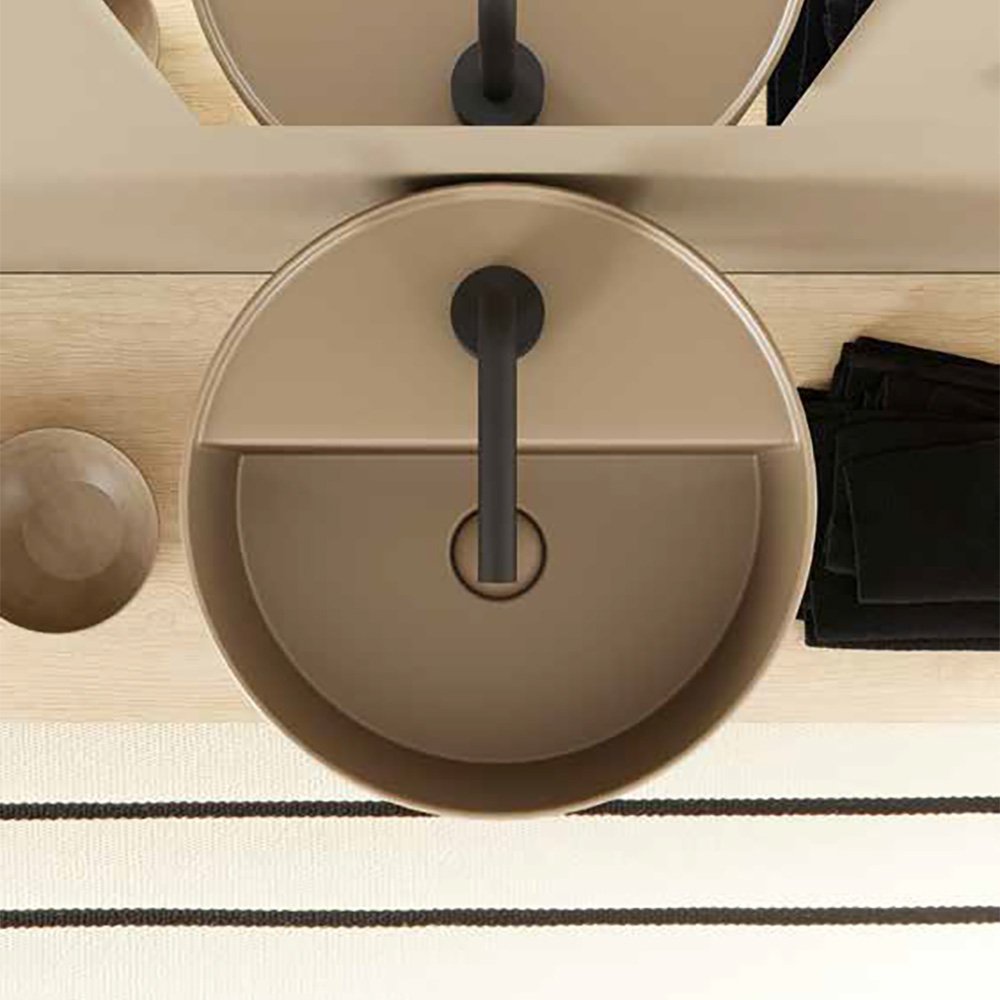 Lavabo sospeso in ceramica ø45 cm Collezione Core Galassia 8 Lavabo sospeso in ceramica ø45 cm Collezione Core Galassia 7