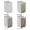 Finiture nei quattro colori della base mobile 45x60 cm Colavene per arredo lavanderia – Tuttidea