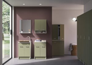 Lavatoio con mobile collezione Jolly Wash 4 colori 50x45xh86 cm Colavene