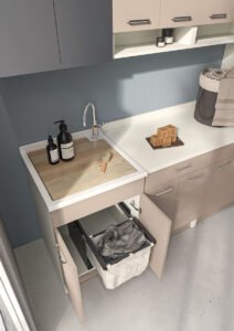 Lavatoio con mobile collezione Jolly Wash 4 colori 50x50xh86 cm Colavene