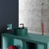Lavabo da appoggio in ceramica 45 cm Core Galassia vista alternativa per arredo bagno – Tuttidea