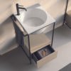 Lavabo da incasso in ceramica 48x48 cm Collezione 20.26 Colavene per arredo bagno – Tuttidea