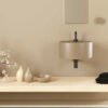 Lavabo sospeso in ceramica 45 cm Core Galassia vista alternativa per arredo bagno – Tuttidea