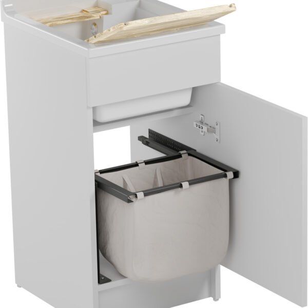 Lavatoio con mobile Jolly Wash 45x50xH86 cm Colavene vista prodotto per arredo lavanderia – Tuttidea