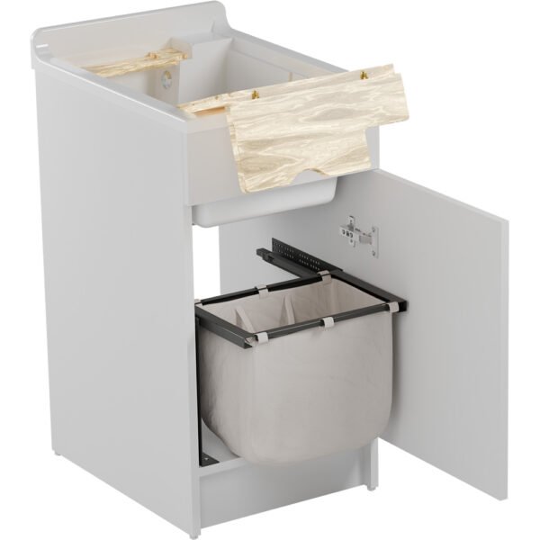 Lavatoio con mobile Jolly Wash 45x60xH86 cm Colavene vista prodotto per arredo lavanderia – Tuttidea