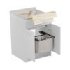 Lavatoio con mobile 60x60xH86 cm Jolly Wash Colavene minimale su fondo bianco – Tuttidea