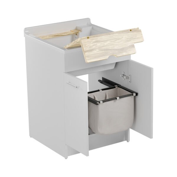 Lavatoio con mobile 60x60xH86 cm Jolly Wash Colavene minimale su fondo bianco – Tuttidea