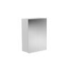 Pensile 2 ante con specchio e 2 ripiani interni 50x24xH70 cm Colavene minimale su fondo bianco vista alternativa – Tuttidea