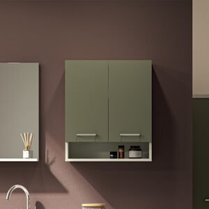 Pensile 2 ante un ripiano interno Collezione Lavanderia 4 colori 60x24xh70 cm Colavene