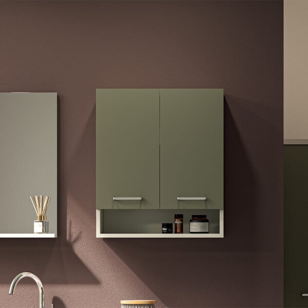 Pensile 2 ante un ripiano interno Collezione Lavanderia 4 colori 60x24xh70 cm Colavene