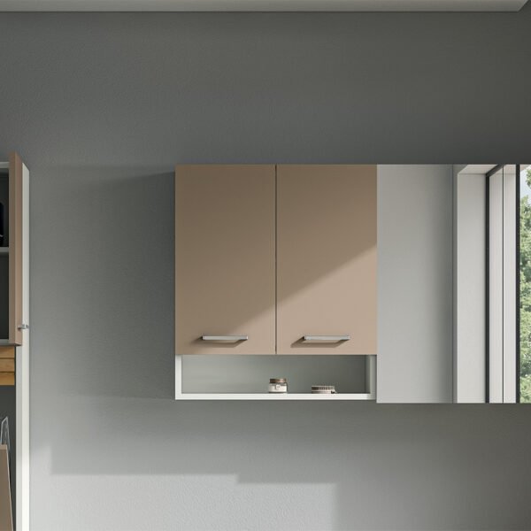 Pensile 2 ante un ripiano interno Collezione Lavanderia 4 colori 75x24xh70 cm Colavene