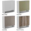 Pensile lavanderia 2 ante 75×24×H70 cm Colavene per arredo lavanderia – Tuttidea