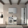 Pensile lavanderia con specchio 45×24×H70 cm Colavene per arredo lavanderia – Tuttidea