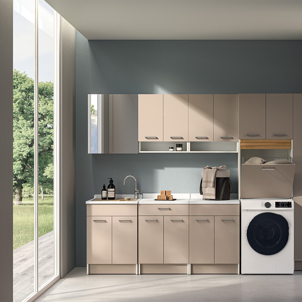 Pensile 2 ante con specchio 2 ripiani interni Collezione Lavanderia 80x24xh70 cm Colavene 2 Pensile 2 ante con specchio 2 ripiani interni Collezione Lavanderia 80x24xh70 cm Colavene 1