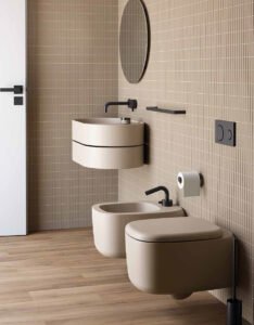 Wc e Bidet sospesi in ceramica Collezione Susi Galassia