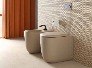 Wc e Bidet terra in ceramica Collezione Susi Galassia