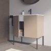 Mobile bagno a terra con lavabo in ceramica Collezione 20.26 Colavene vista prodotto – Tuttidea