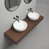 Lavabo da appoggio in ceramica Ø44xH18 cm Ciotola44 AXA Ceramica vista alternativa per arredo bagno – Tuttidea
