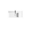Lavabo d’appoggio o sospeso in ceramica 101x46 cm Square vasca sinistra AXA Ceramica vista alternativa per arredo bagno – Tuttidea