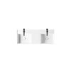 Lavabo d’appoggio o sospeso in ceramica 121x46 cm Square doppia vasca AXA Ceramica vista alternativa per arredo bagno – Tuttidea