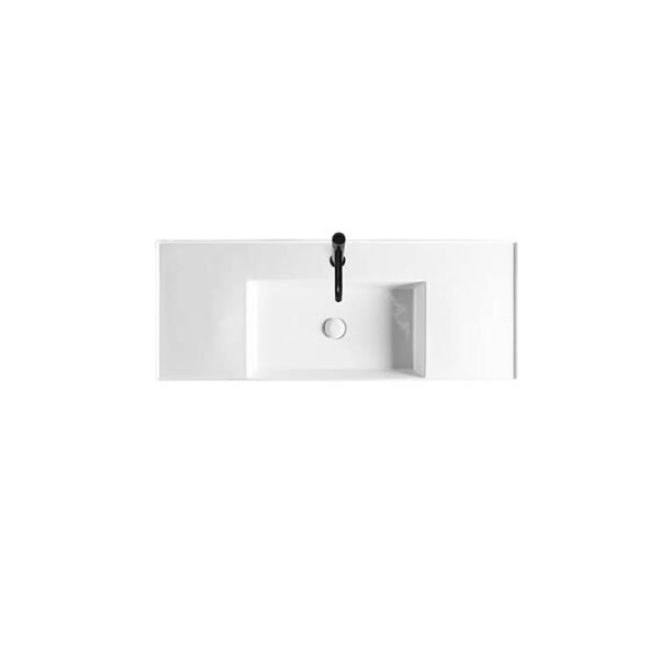 Lavabo d’appoggio o sospeso in ceramica 121x46 cm Square vasca centrale AXA Ceramica vista alternativa per arredo bagno – Tuttidea