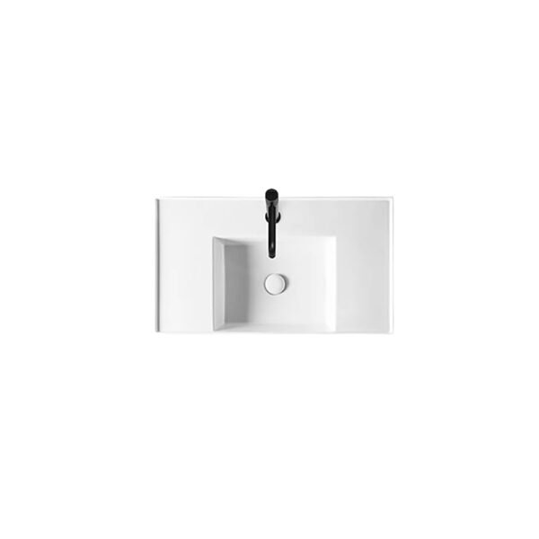 Lavabo d’appoggio o sospeso in ceramica 81x46 cm Square vasca centrale AXA Ceramica vista alternativa per arredo bagno – Tuttidea