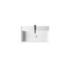 Lavabo d'appoggio o sospeso in ceramica 81x46 cm Collezione Square Tutta Vasca Axa Ceramica