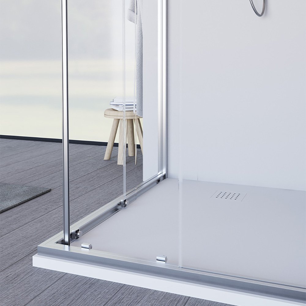 Box doccia Angolare anta scorrevole Cromo Collezione Slim Tamanaco 12 Box doccia Angolare anta scorrevole Cromo Collezione Slim Tamanaco 11