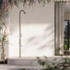 Colonna doccia da esterno Fluvia Colacril con miscelatore, soffione, doccino e lavapiedi per arredo giardino – Tuttidea