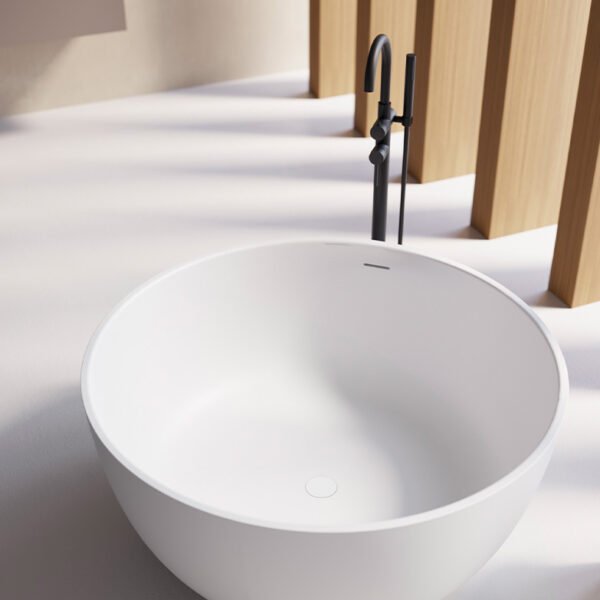 Vasca da bagno freestanding 120x55 cm Orta Colacril vista prospettica per arredo bagno – Tuttidea
