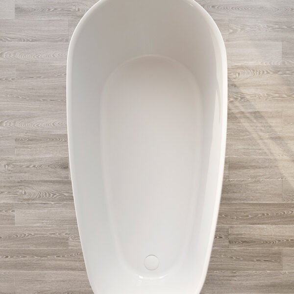 Vasca da bagno freestanding 170x80 cm Matera Colacril vista dall’alto per arredo bagno – Tuttidea