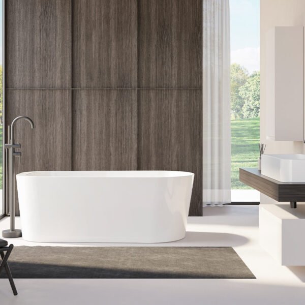 Vasca da bagno freestanding 170x80 cm Savona Colacril per arredo bagno – Tuttidea