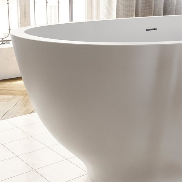 Vasca da bagno freestanding 175x80 cm Volterra Colacril vista prospettica per arredo bagno – Tuttidea
