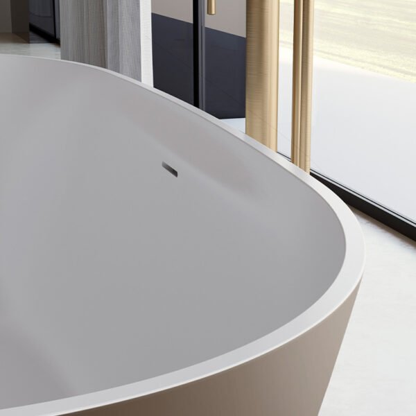 Vasca da bagno freestanding Ravello Colacril 150x74 e 177x80 cm vista prospettica per arredo bagno – Tuttidea