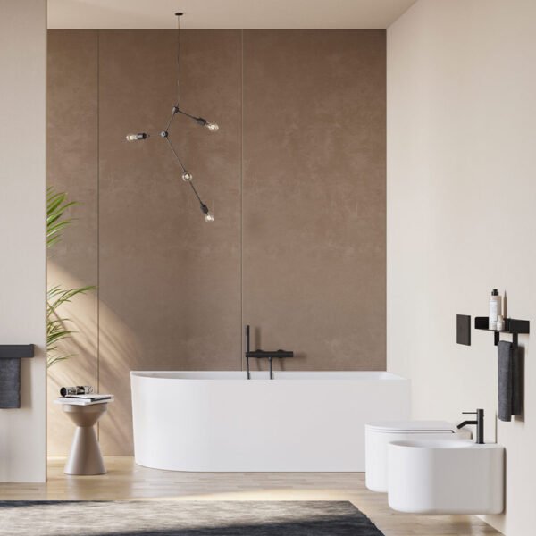 Vasca da bagno idromassaggio angolare 180x80 cm Milano Colacril