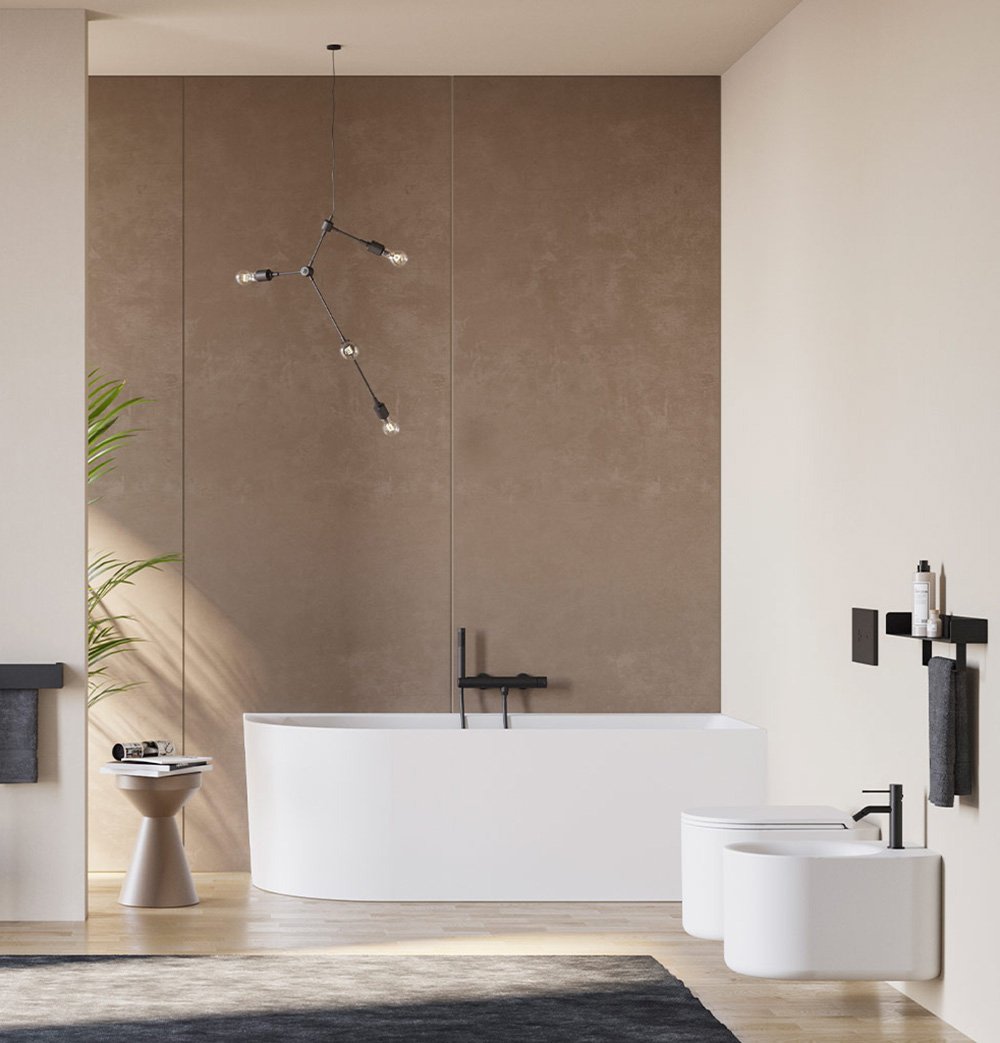Vasca da bagno idromassaggio angolare 180x80 cm Milano Colacril Vasca da bagno idromassaggio angolare 180x80 cm Milano Colacril