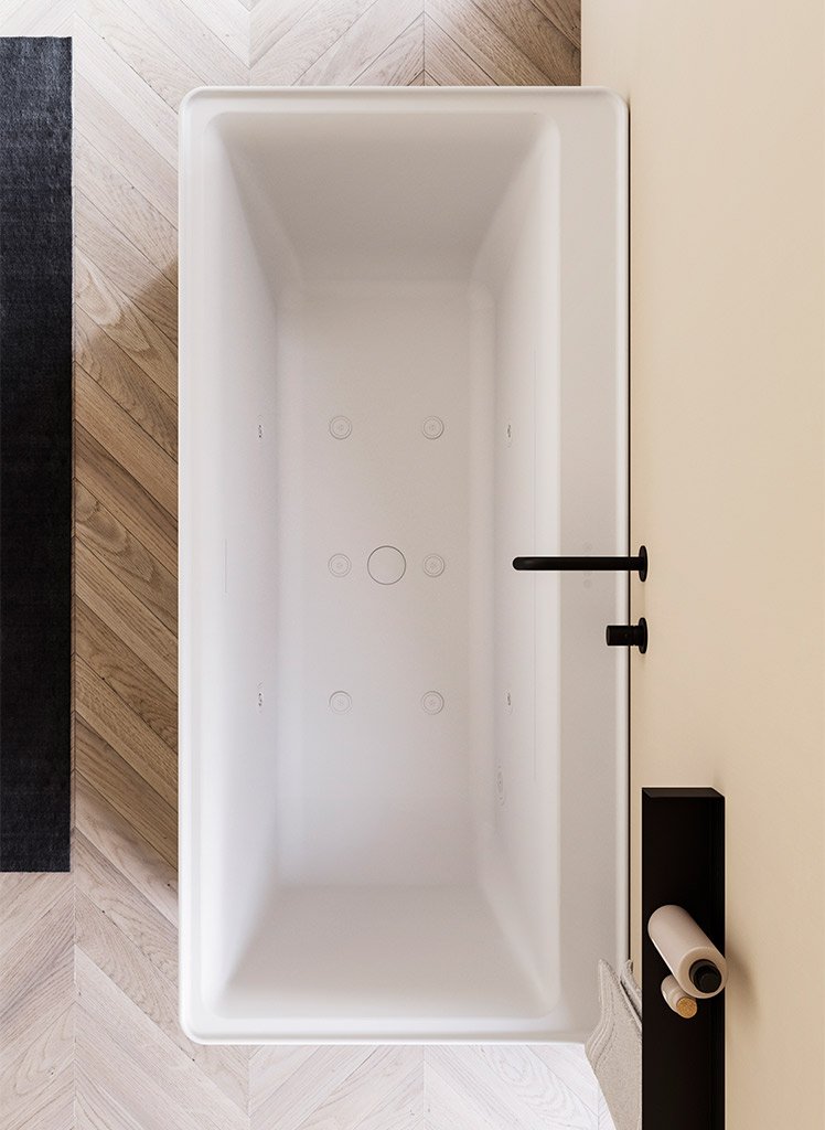 Vasca da bagno idromassaggio angolare 170x80 cm Montecatini Idro Colacril Vasca da bagno idromassaggio angolare 170x80 cm Montecatini Idro Colacril