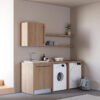 Mobile lavanderia Smartop 2 Colavene set completo con lavabo in ceramica, pensile e mensole – Tuttidea
