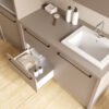 Mobile lavanderia con lavabo in ceramica e sistema asciugabiancheria Smartop 5 Colavene