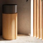 Mobile Bagno Freestanding Core Galassia legno Noce Cannettato e Lavabo in Ceramica