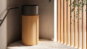 Mobile bagno freestanding Core Galassia con lavabo in ceramica e base cannettata